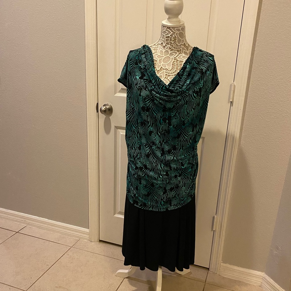 Worthington plus size blouse & shirt set